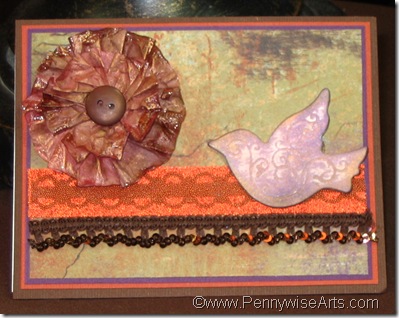 Beaded Lace Card