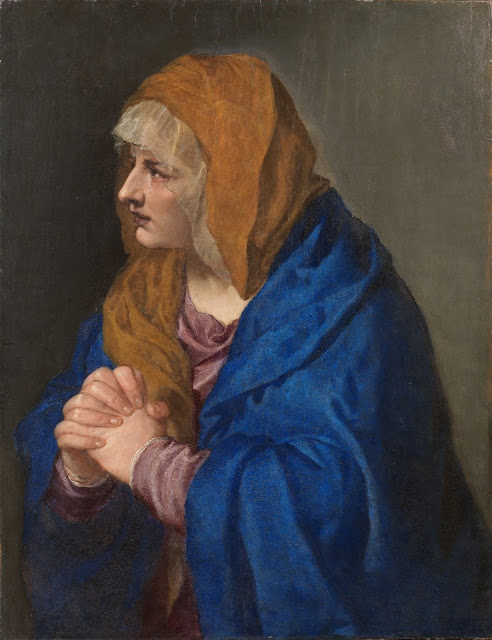 Tiziano - La Dolorosa con las manos cerradas - 1554