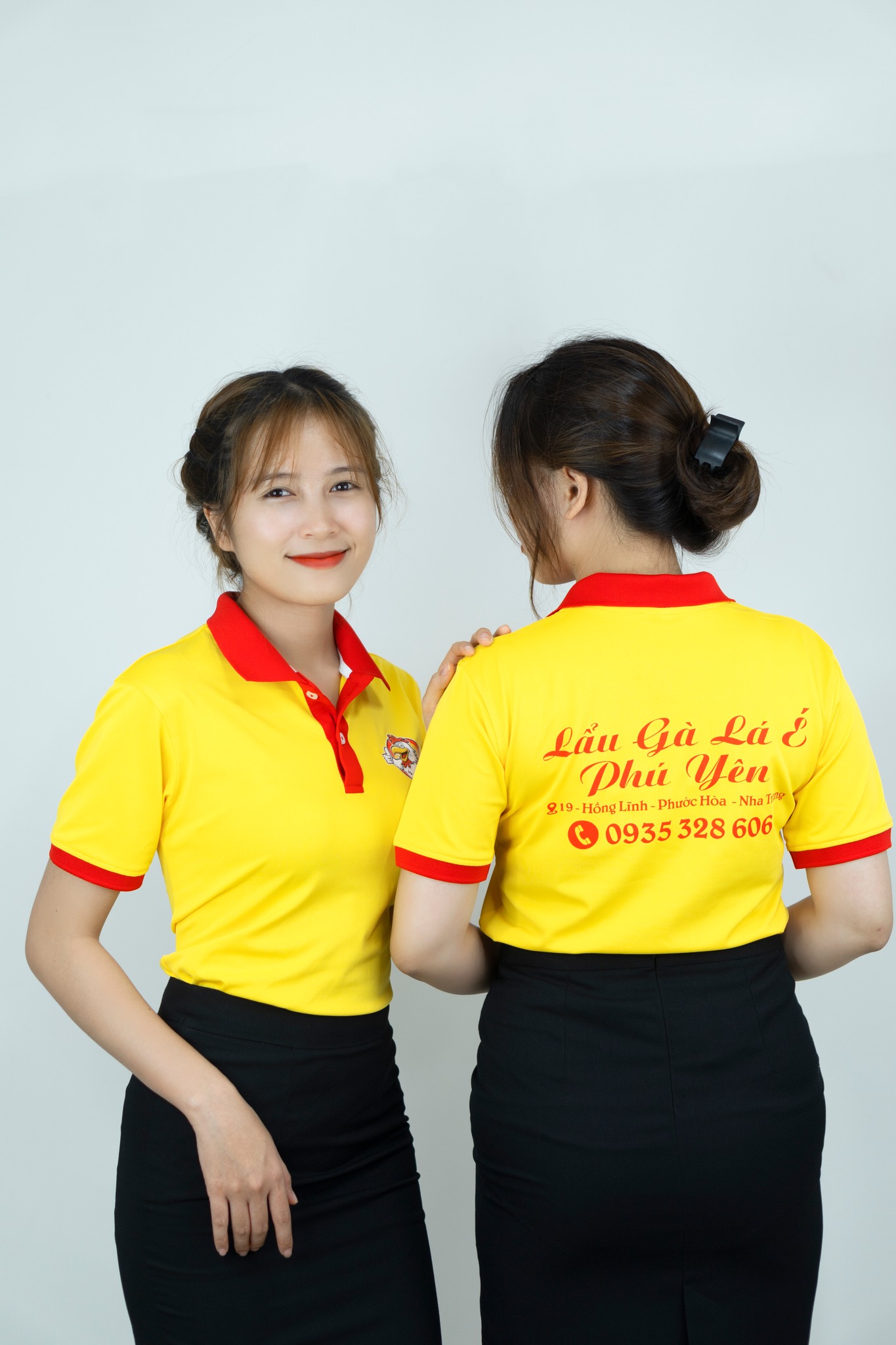Mẫu thiết kế áo đồng phục Phở gà lá é Phú Yên