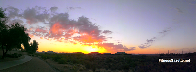 sunrise over the arizona desert