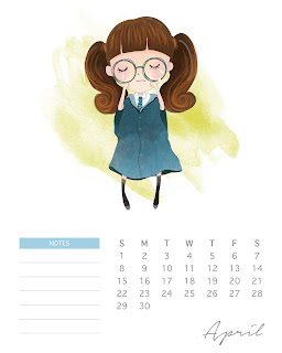Calendario 2018 de Harry Potter para Imprimir Gratis.