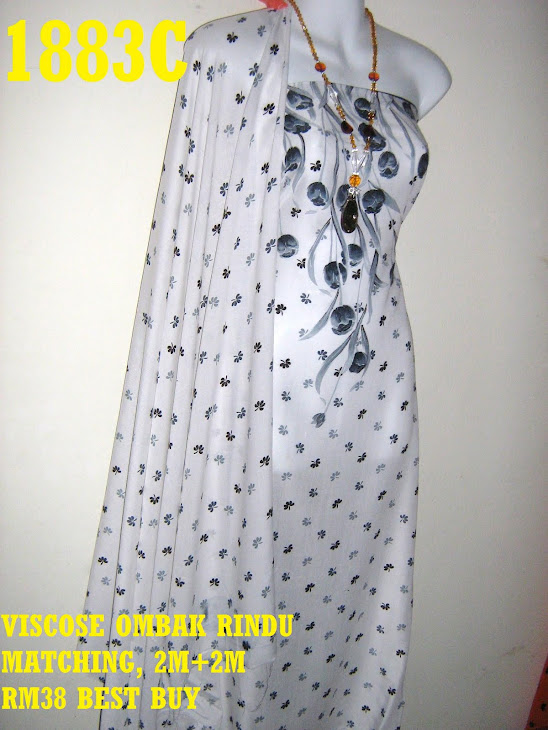 VOM 1883C: VISCOSE OMBAK RINDU MATCHING, 2M+2M, CORAK BUNGA TULIP