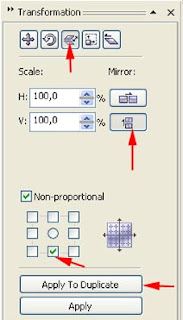 Membuat Efek Bayangan Teks di Coreldraw