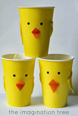 How to Make Chick-Shaped Cups.