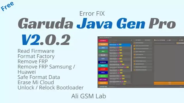 Garuda Java Gen Pro V2.O.2 Fix Error