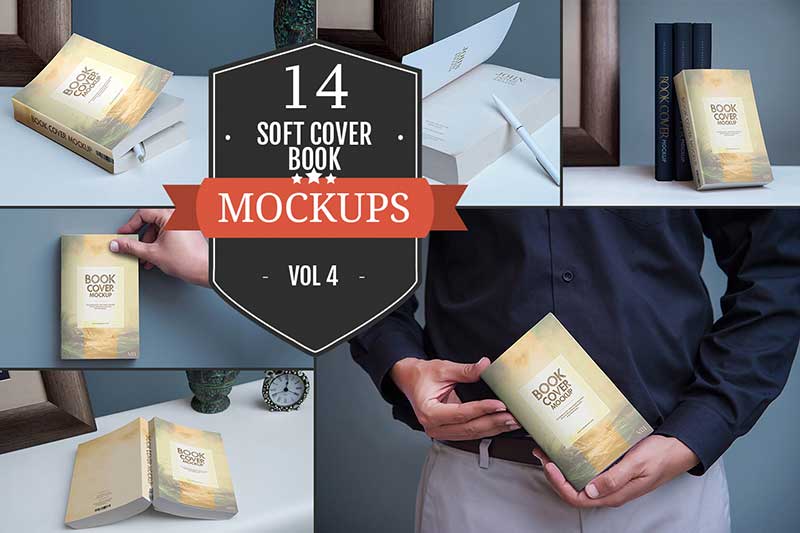 Softcover Book Mockups