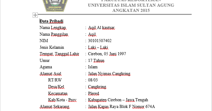 (UPDATE) Form Untuk Biodata Laboratorium Histologi 2015 