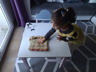 Montessori: limpiar y secar mesa