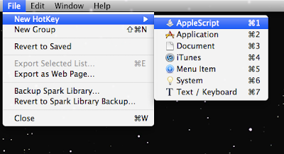 Spark: File>New Hotkey>Applescript /></span></a></div>
<span class=