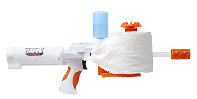 Toilet Paper Blaster Skid Shot, Turns Any Kind Of Toilet Paper Into Spitballs, Shoot Spitballs Up To 30 Feet