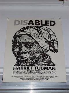 Disability Etching Poster of Harriet Tubman