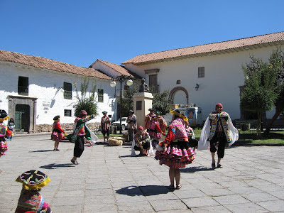 Traditional dancing in Cusco