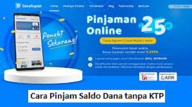 Cara Pinjam Saldo Dana tanpa KTP