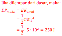 Soal Dan Pembahasan Hukum Kekekalan Energi Mekanik