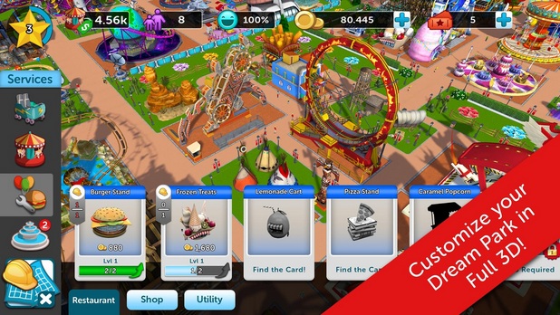 RollerCoaster Tycoon Touch for Android MOD Money v1.4.27