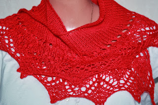 Shawlette Red Flame