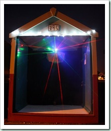 Advent_Beach_Hut_Lasers in Brighton