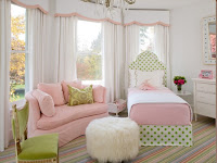 Pink And Green Bedroom