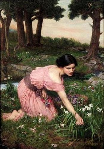 John William Waterhouse, "Spring Spreads One Green Lap of Flowers" (1910)