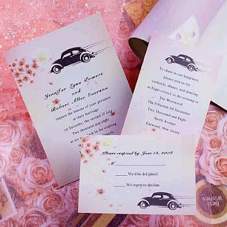 Tarjetas de Boda con Autos