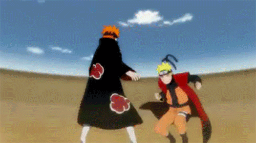 Gambar lucu  bergerak dp bbm Gambar Naruto dengan Pan Duel 