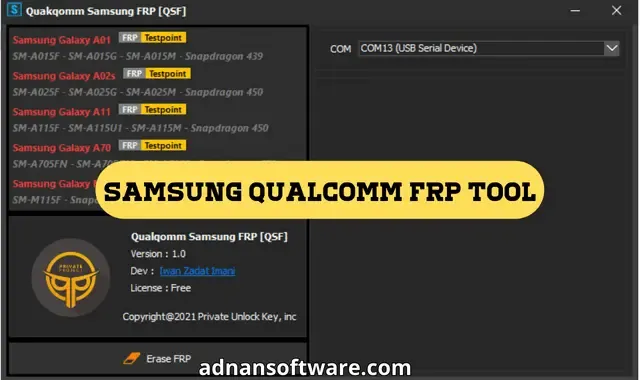 free Samsung Qualcomm frp tool
