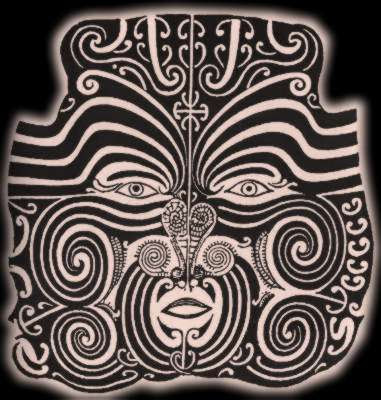 Maori moko (face tattoo) | Photo Design Beautiful Flower Tribal Tattoo Art 