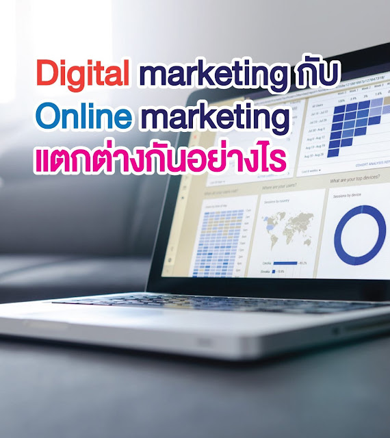 Digital marketing กับ Online marketing  แตกต่างกันอย่างไร