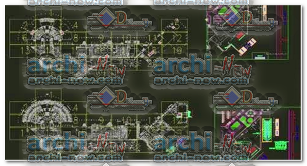 - المساقط الأفقية مشروع المستشفى dwg 