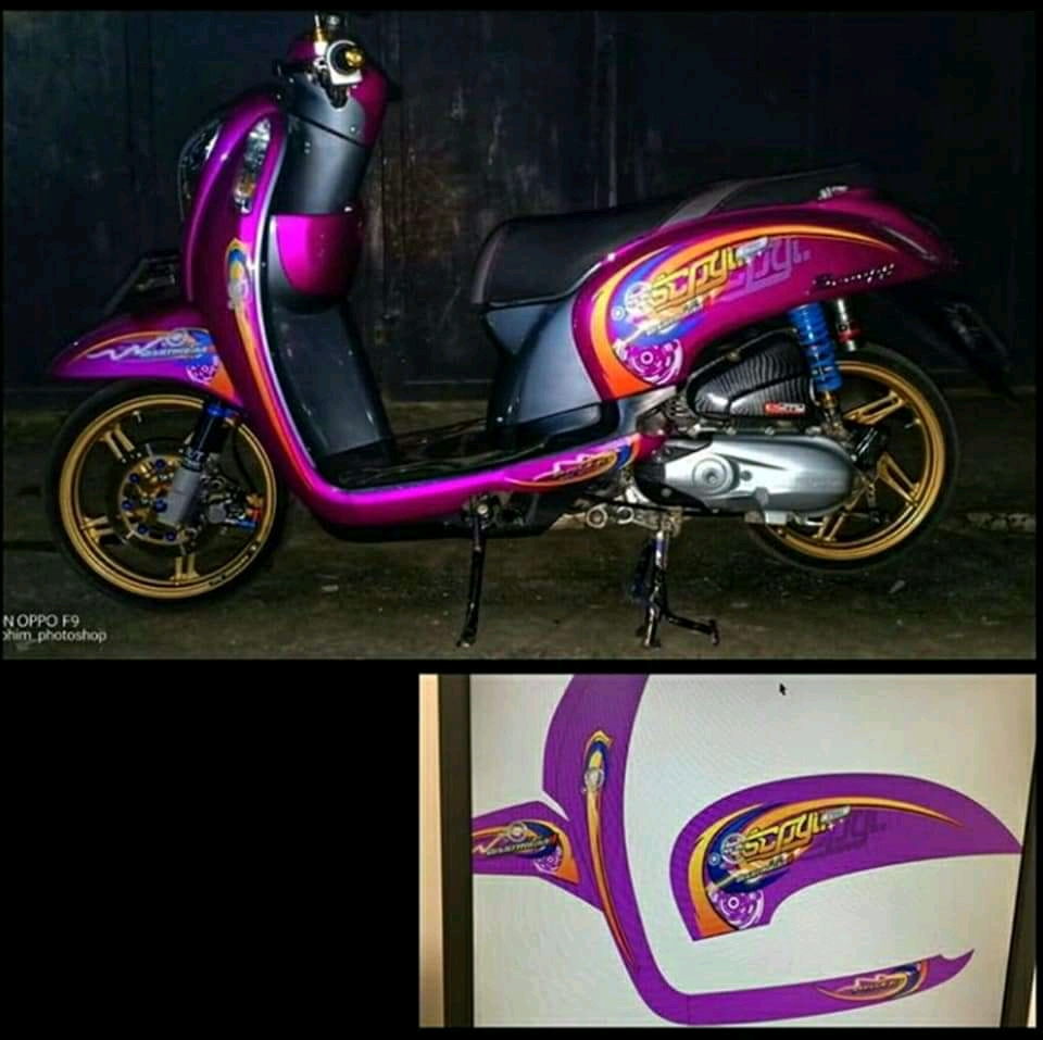 Kumpulan Gambar Modifikasi Motor Scoopy Terbaru 2019