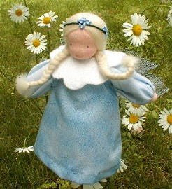 Evi Blue Flower Fairy Doll Picture