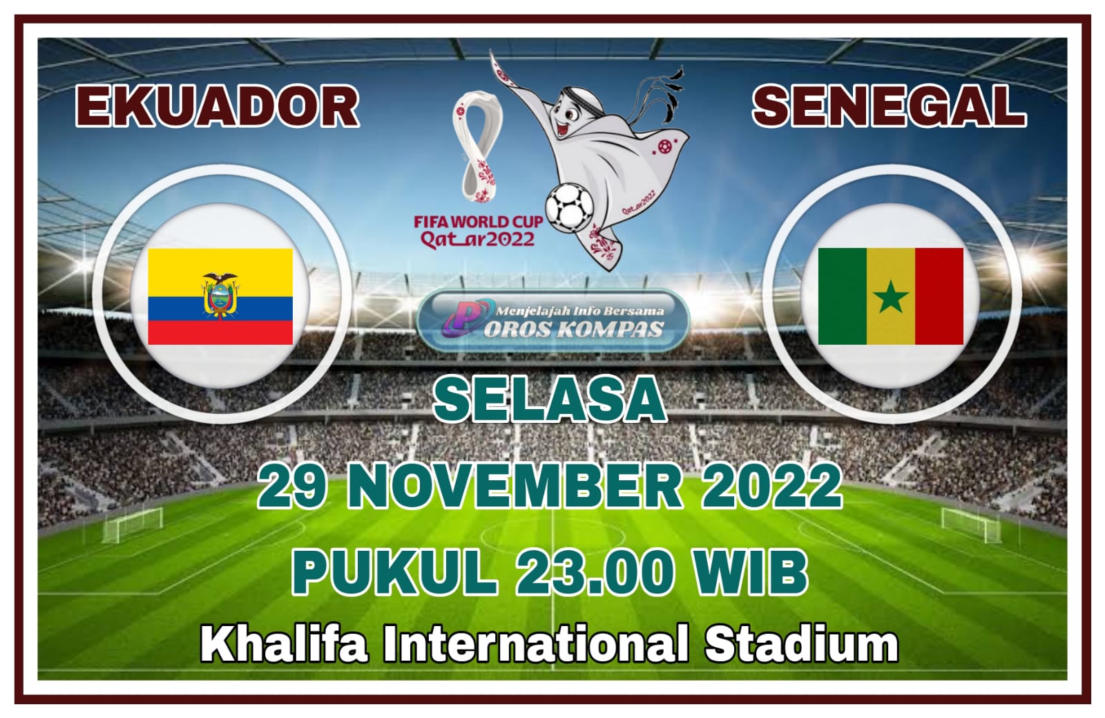 Prediksi Ekuador vs Senegal di Piala Dunia 2022 - Poros Kompas