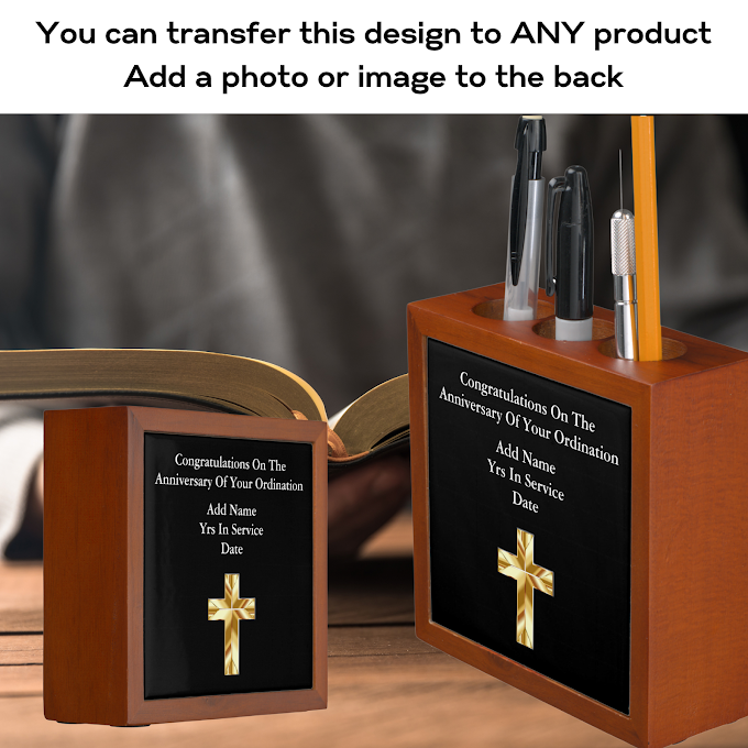 Say Thank You to Your Faith Leader with a Personalized Desk Tidy Gift