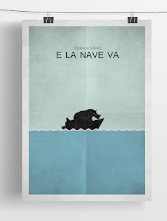 E LA NAVE VA. Poster alternativo. Artista: Zoki Cardula. Y LA NAVE VA. E la nave va. 1983. Italia, Francia. Dirección: Federico Fellini. Reparto: Freddie Jones, Barbara Jefford, Victor Poletti, Norma West, Peter Collier, Fiorenzo Serra, Sarah Jane Varley.