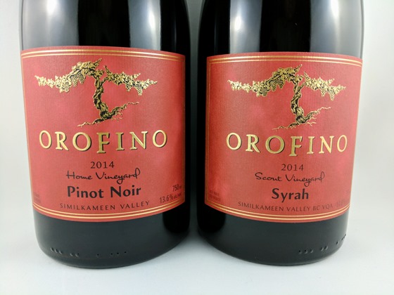 Orofino 2014 Home Vineyard Pinot Noir & Scout Vineyard Syrah