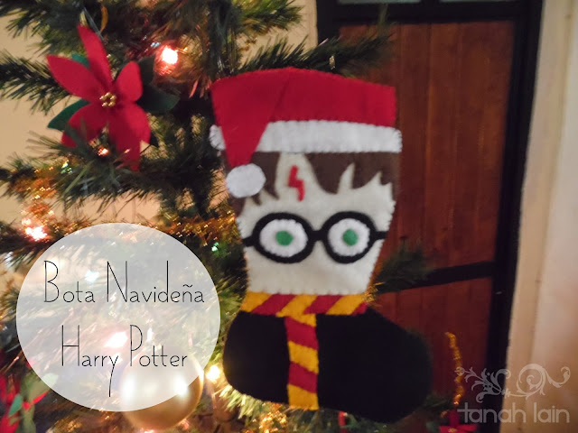 Manualidades Navideñas: Bota de Fieltro - Harry Potter