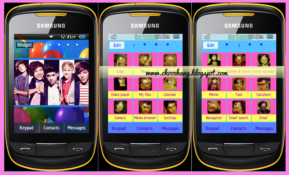 shinee themes for samsung corby 2 s3850