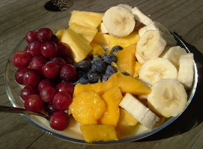 Fruity oatmeal breakfast