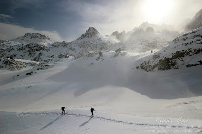 Jour de vent de sable dans les Encantats