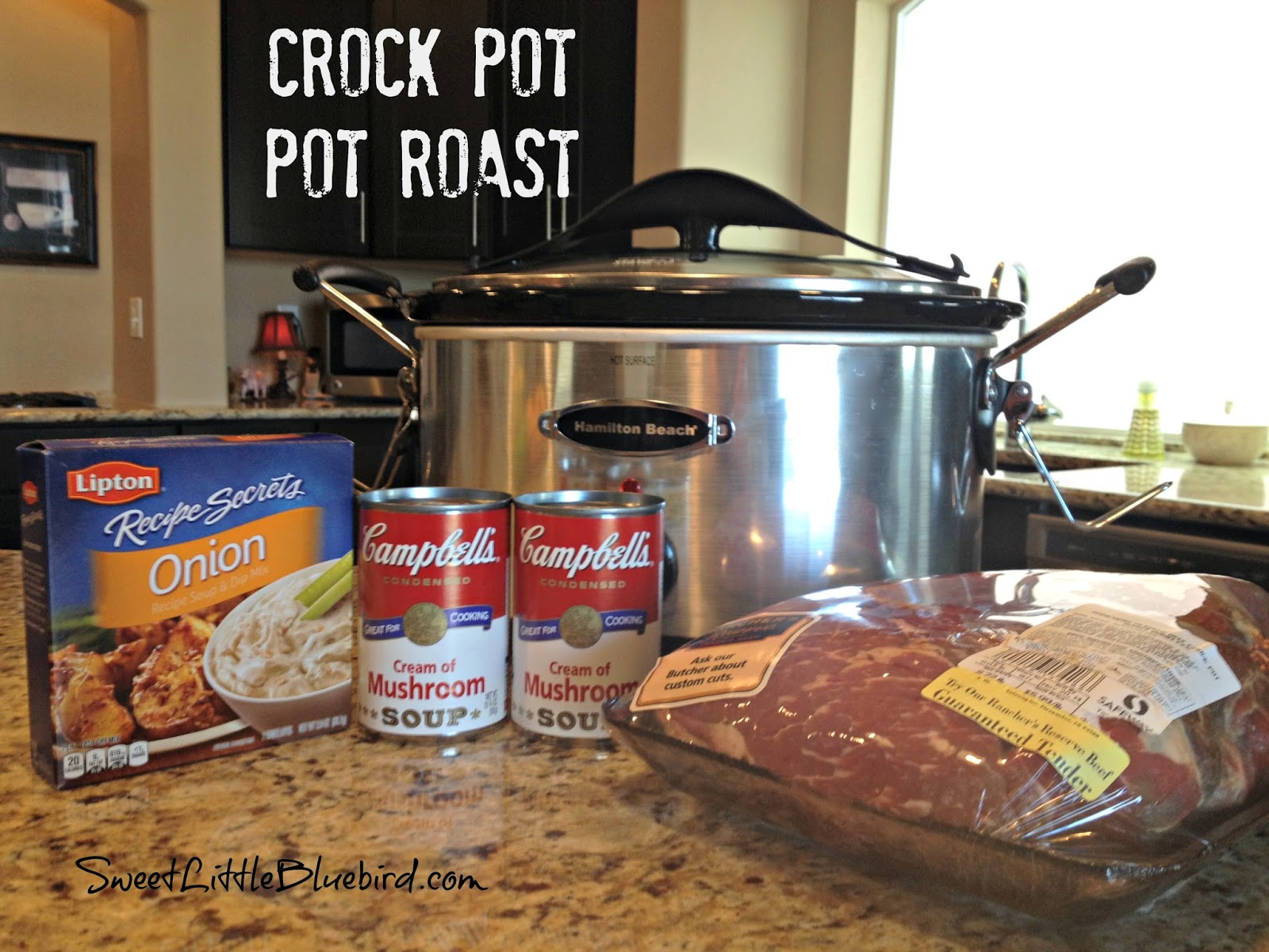 Favorite Pot Roast Recipe - Made In The Crock Pot - Sweet Little Bluebird