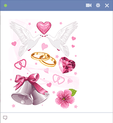 Bells, Rings, Doves Valentine Icons