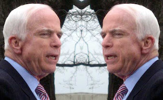 McCain faces his mirror image