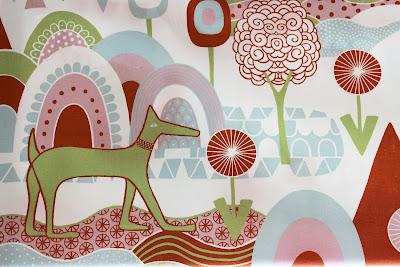 Textil, vinthund, motiv