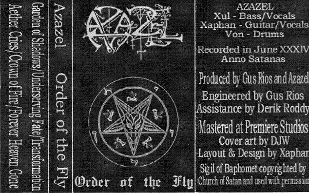 Later changed their name to Kult Of Azazel
