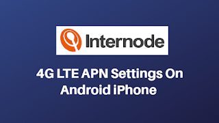 InterNode 4G LTE APN Settings