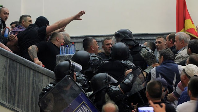 Skopje Prosecutor's Office issues arrest warrants for 15 people attacked the Assembly