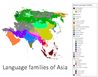 Asya'da bulunan dil aileleri