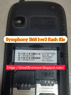 Symphony B68 hw3 flash file (Mt6261)
