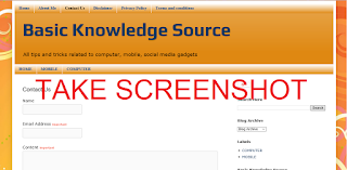 screenshot button