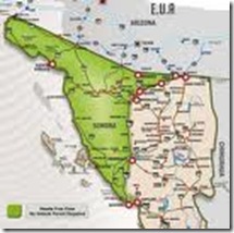 agua prieta map